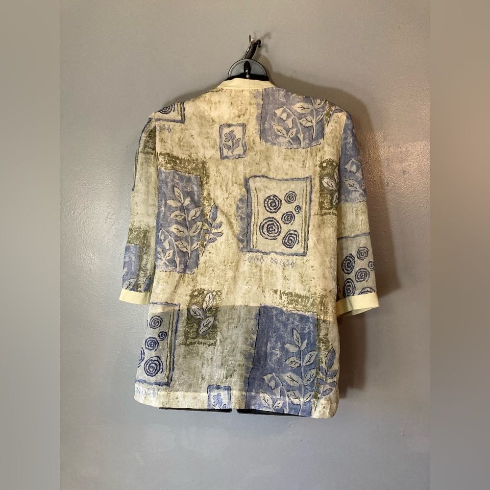 R&M Richards By Karen Kwong Sheer Jacket With Mock Tee - Picture 4 of 6